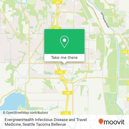 Mapa de EvergreenHealth Infectious Disease and Travel Medicine