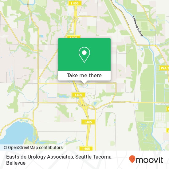 Eastside Urology Associates map