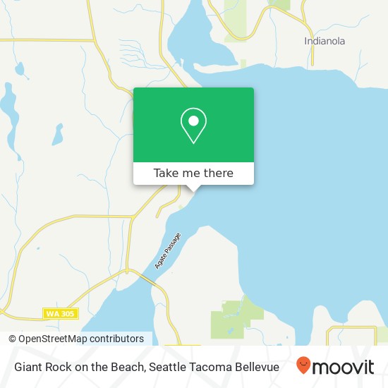 Giant Rock on the Beach map