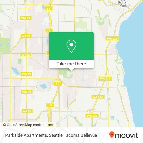 Mapa de Parkside Apartments