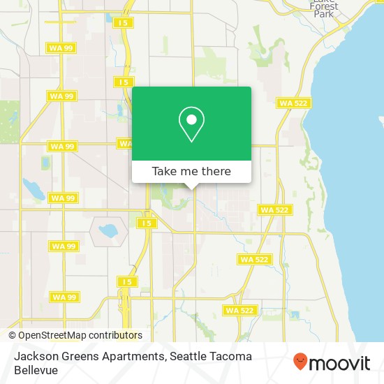 Mapa de Jackson Greens Apartments