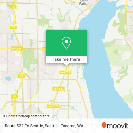 Mapa de Route 522 To Seattle