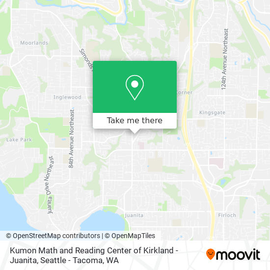 Kumon Math and Reading Center of Kirkland - Juanita map