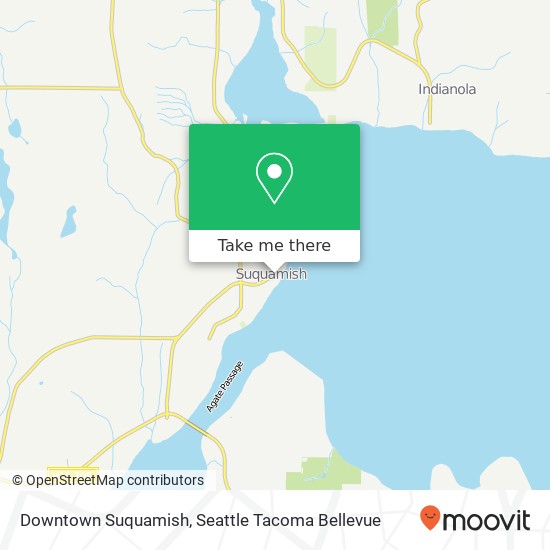 Mapa de Downtown Suquamish