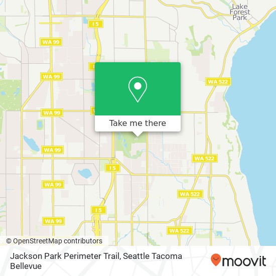 Mapa de Jackson Park Perimeter Trail