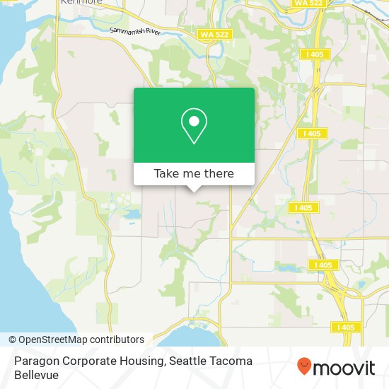 Mapa de Paragon Corporate Housing