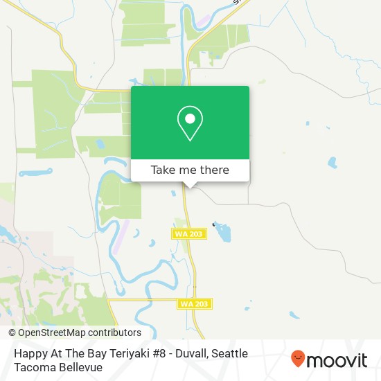 Happy At The Bay Teriyaki #8 - Duvall map