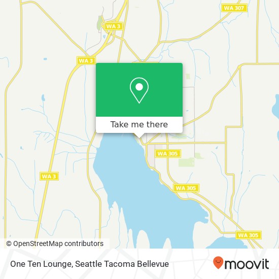 One Ten Lounge map