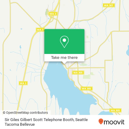 Mapa de Sir Giles Gilbert Scott Telephone Booth