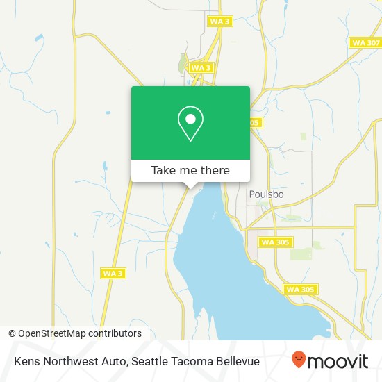 Kens Northwest Auto map