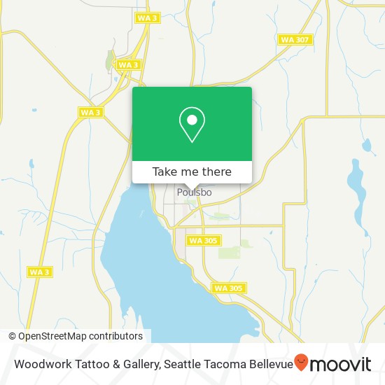 Woodwork Tattoo & Gallery map