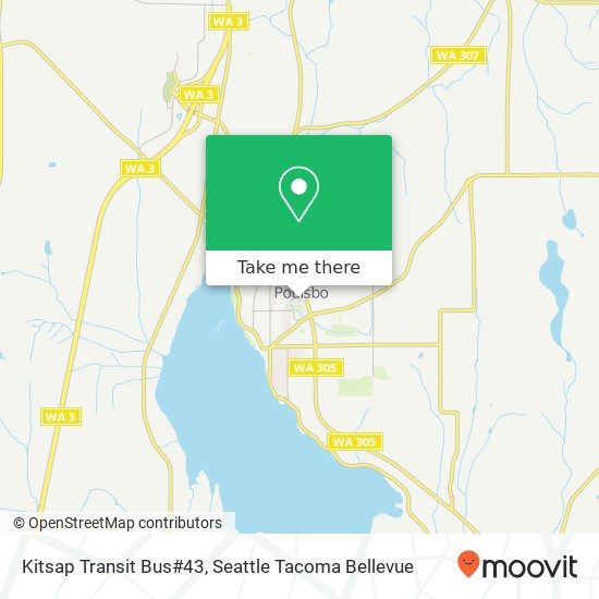 Kitsap Transit Bus#43 map