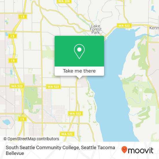 Mapa de South Seattle Community College