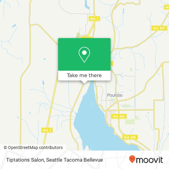 Tiptations Salon map