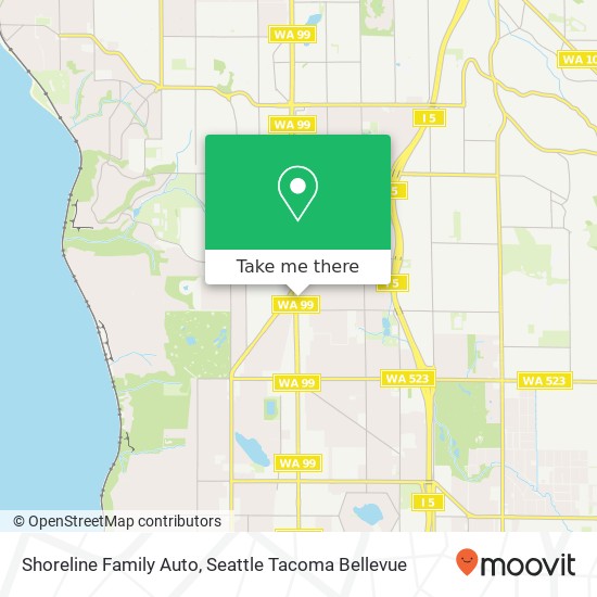 Mapa de Shoreline Family Auto