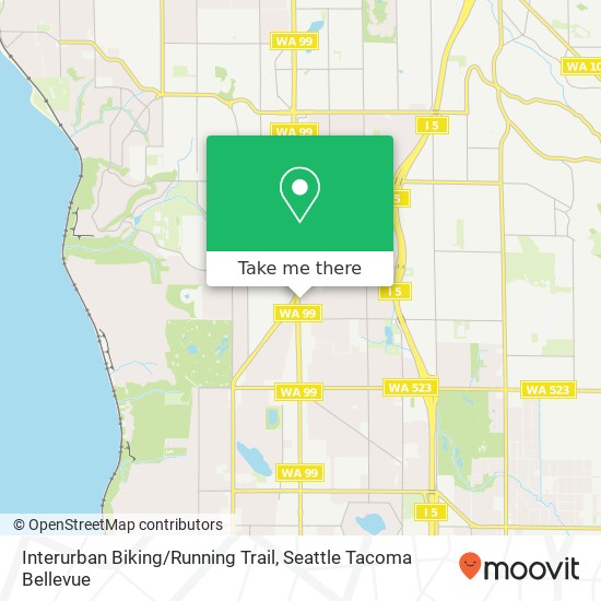 Interurban Biking / Running Trail map