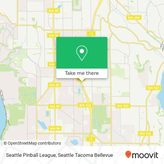 Seattle Pinball League map