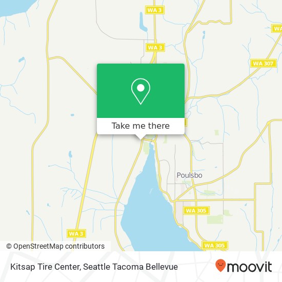 Mapa de Kitsap Tire Center