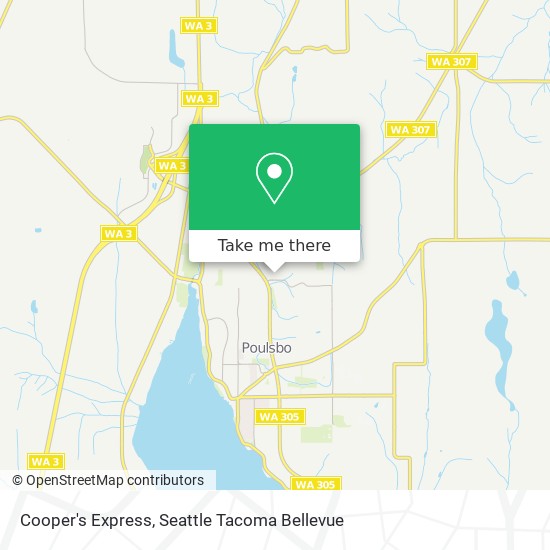 Cooper's Express map