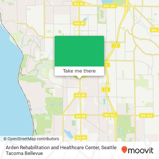 Arden Rehabilitation and Healthcare Center map