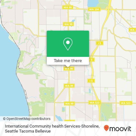 International Community health Services-Shoreline map