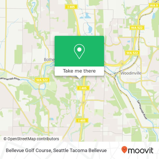 Bellevue Golf Course map