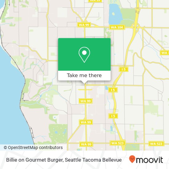 Mapa de Billie on Gourmet Burger