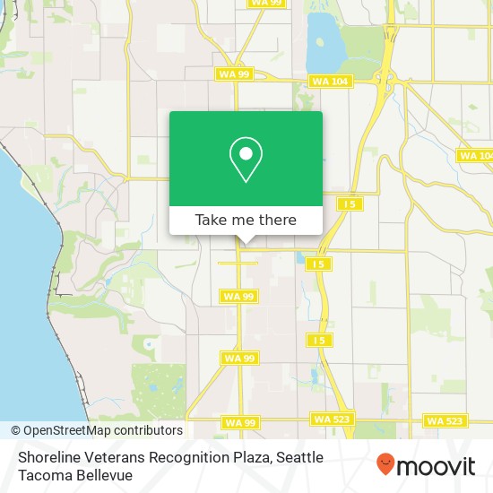 Shoreline Veterans Recognition Plaza map