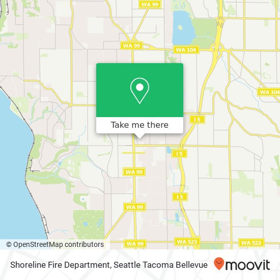 Shoreline Fire Department map