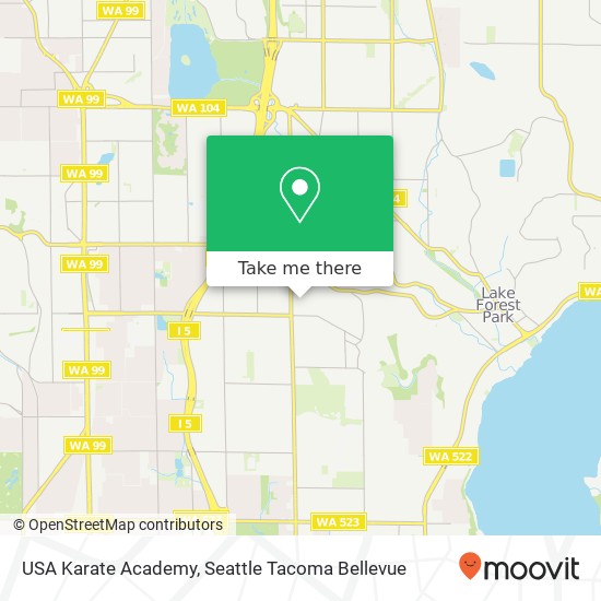USA Karate Academy map