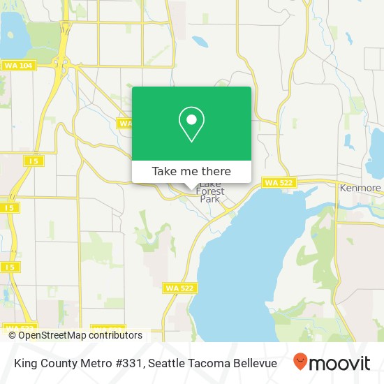 King County Metro #331 map