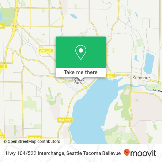 Hwy 104/522 Interchange map