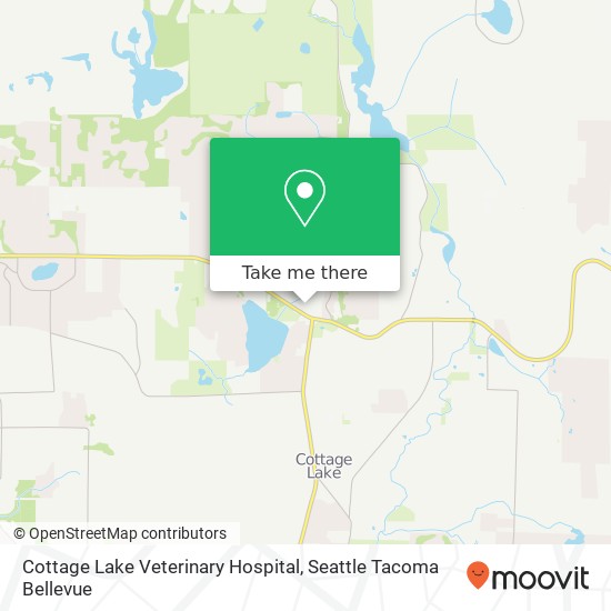 Mapa de Cottage Lake Veterinary Hospital