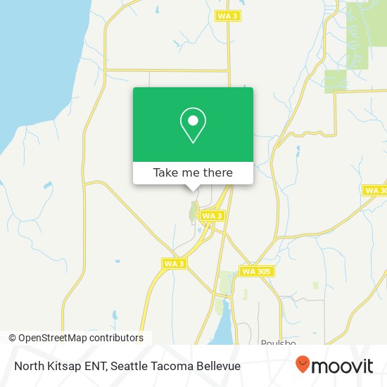 North Kitsap ENT map