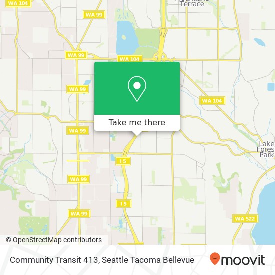 Community Transit 413 map