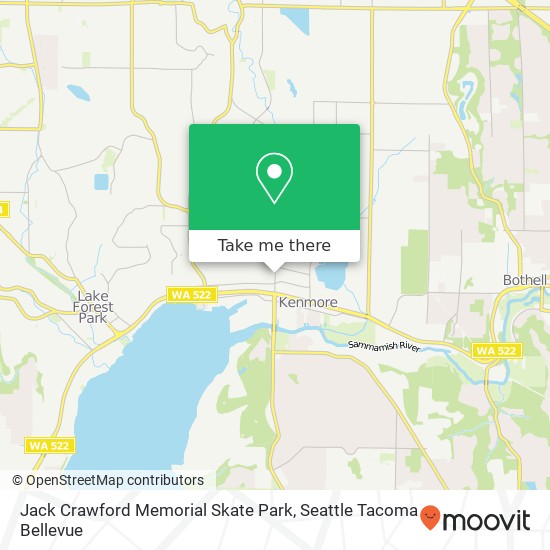 Jack Crawford Memorial Skate Park map