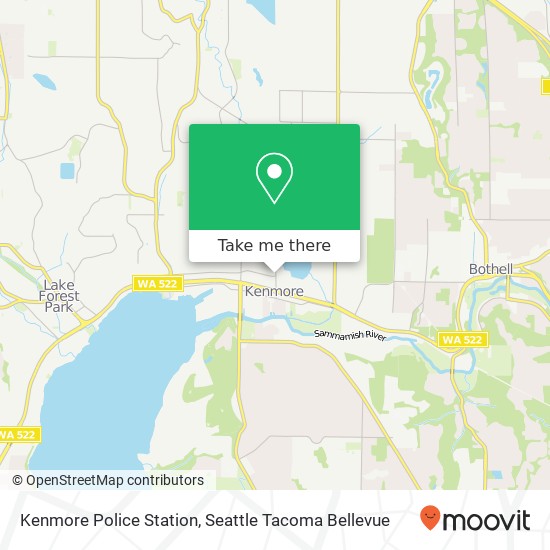 Kenmore Police Station map