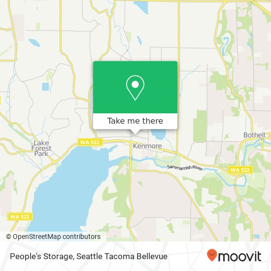 People's Storage map