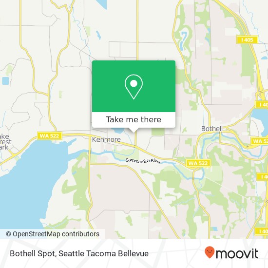 Mapa de Bothell Spot