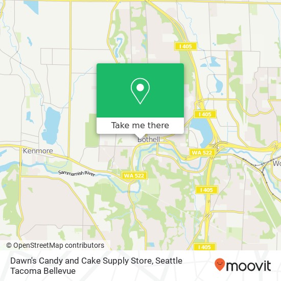 Dawn's Candy and Cake Supply Store map