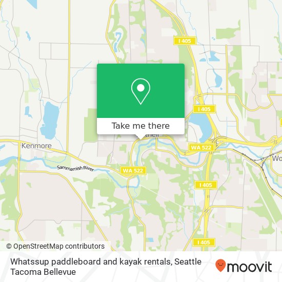 Whatssup paddleboard and kayak rentals map