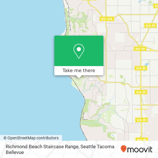 Richmond Beach Staircase Range map