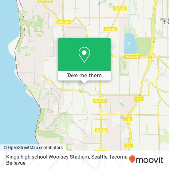 Kings high school Woolsey Stadium map