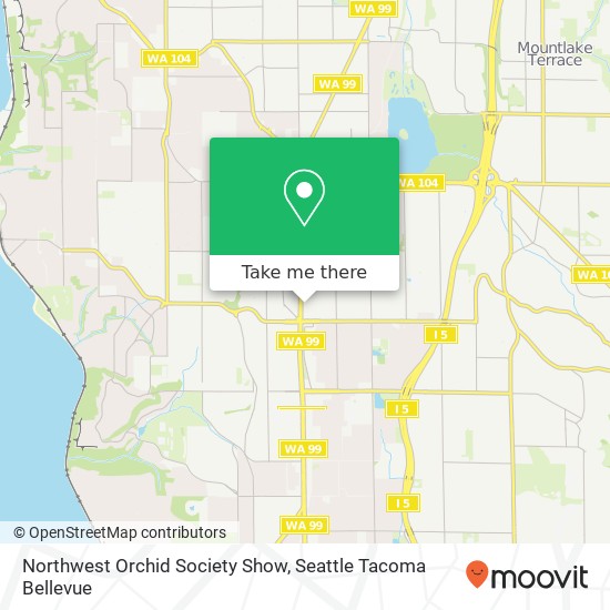 Northwest Orchid Society Show map