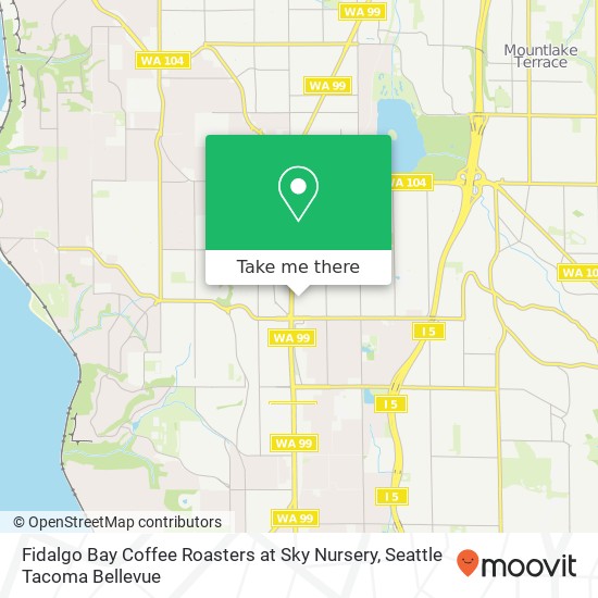 Fidalgo Bay Coffee Roasters at Sky Nursery map