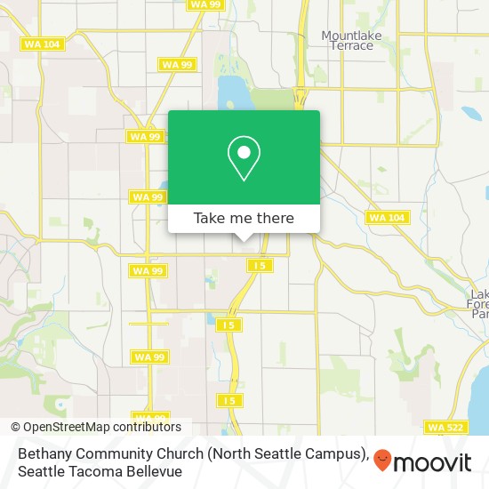 Mapa de Bethany Community Church (North Seattle Campus)