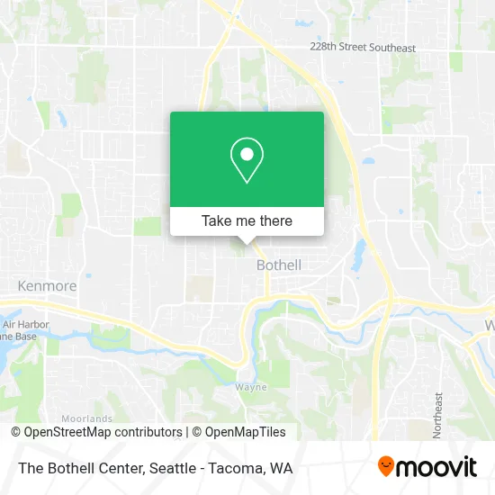 The Bothell Center map