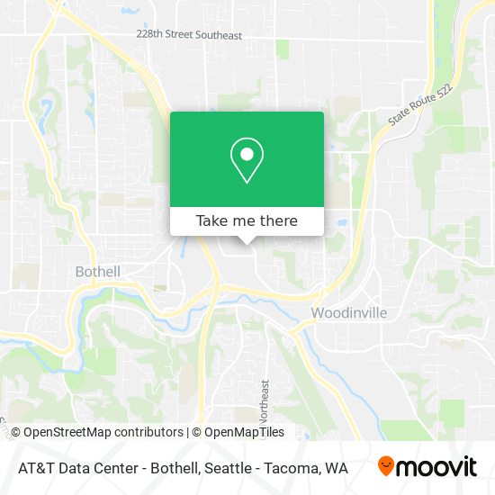 Mapa de AT&T Data Center - Bothell