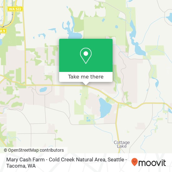 Mapa de Mary Cash Farm - Cold Creek Natural Area