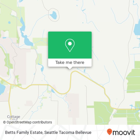 Betts Family Estate map